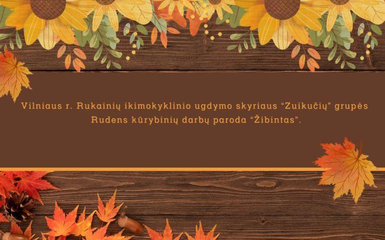 Rudens kūrybinių darbų paroda pas zuikučius