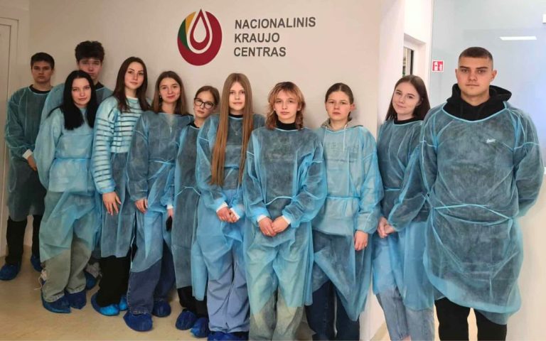 Zajęcia edukacyjne w Wileńskim Centrum Krwiodawstwa