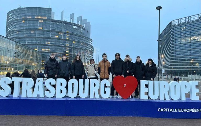 Gimnazijos mokiniai Euroscolos renginyje Strasbūre